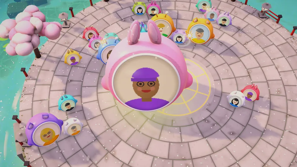 A giant jelly in the Zen garden