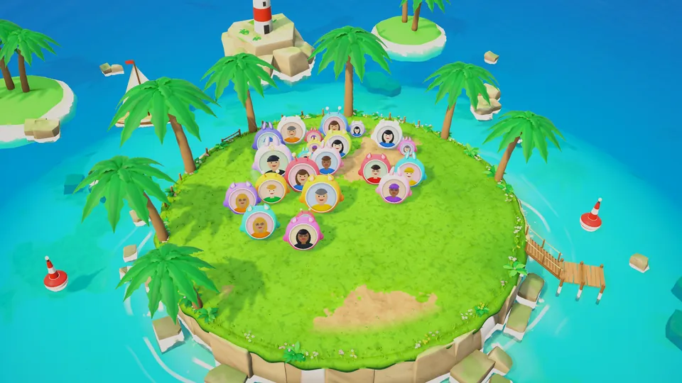 Tropical island map
